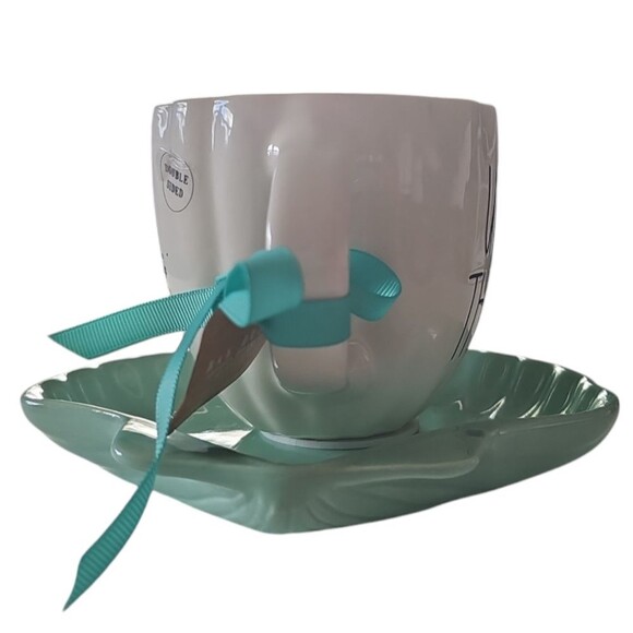 Disney Rae Dunn Princess Ariel Little Mermaid Mug & Saucer Set Under the Sea - Picture 6 of 12